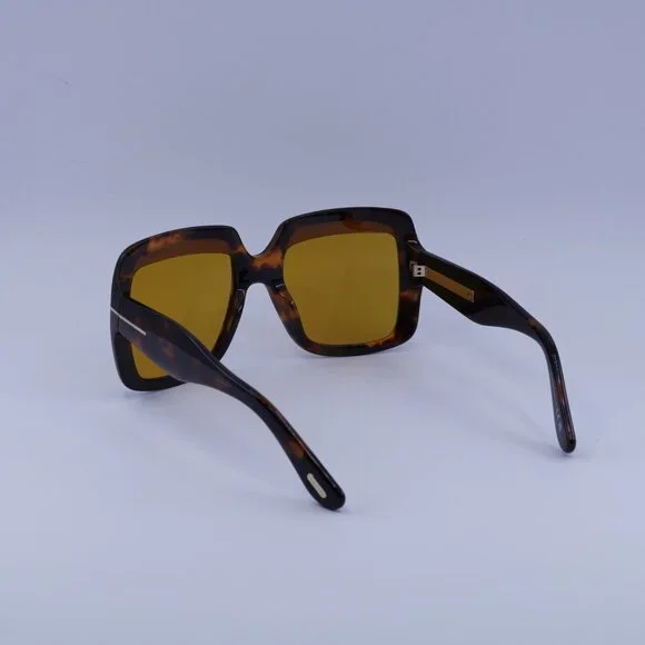 Tom Ford FT1194 52E Aurora Sunglasses Dark Havana Square  display picture 1